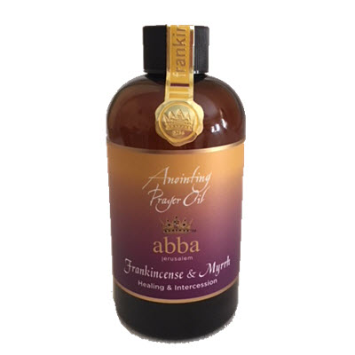 Frankincense & Myrrh Anointing Prayer Oil 8oz - Abba Oils Ltd